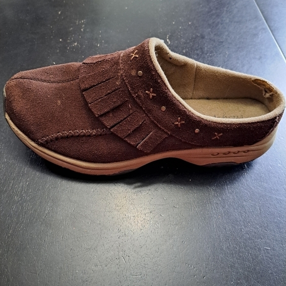 Easy Spirit Tamias Leather Fringed Mules   Size 8.5 - Picture 4 of 10